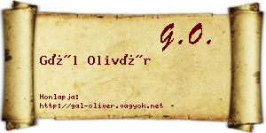 Gál Olivér névjegykártya