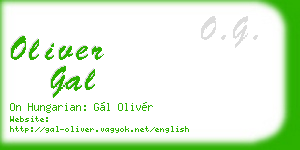 oliver gal business card